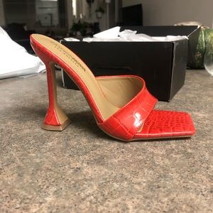 Brand new fashion nova red heels